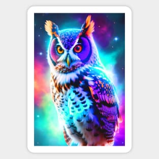 Nebula owl Sticker